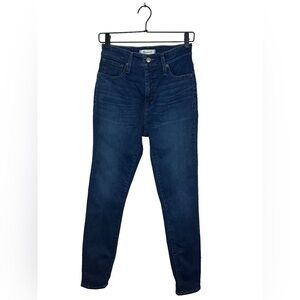 Madewell Curvy High Rise Skinny Size 28 Dark Wash